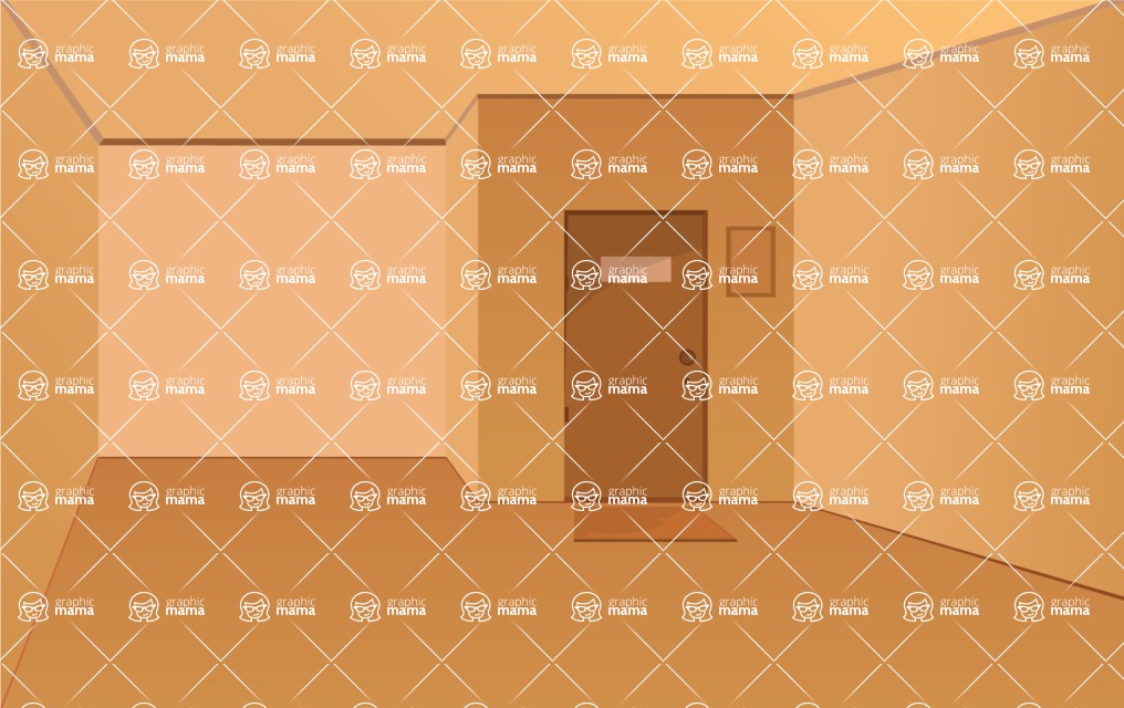 Room Backgrounds Vector Collection - Empty Room Vector Background